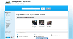 Desktop Screenshot of highlandsranchhighschool.net
