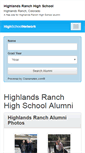 Mobile Screenshot of highlandsranchhighschool.net