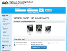 Tablet Screenshot of highlandsranchhighschool.net